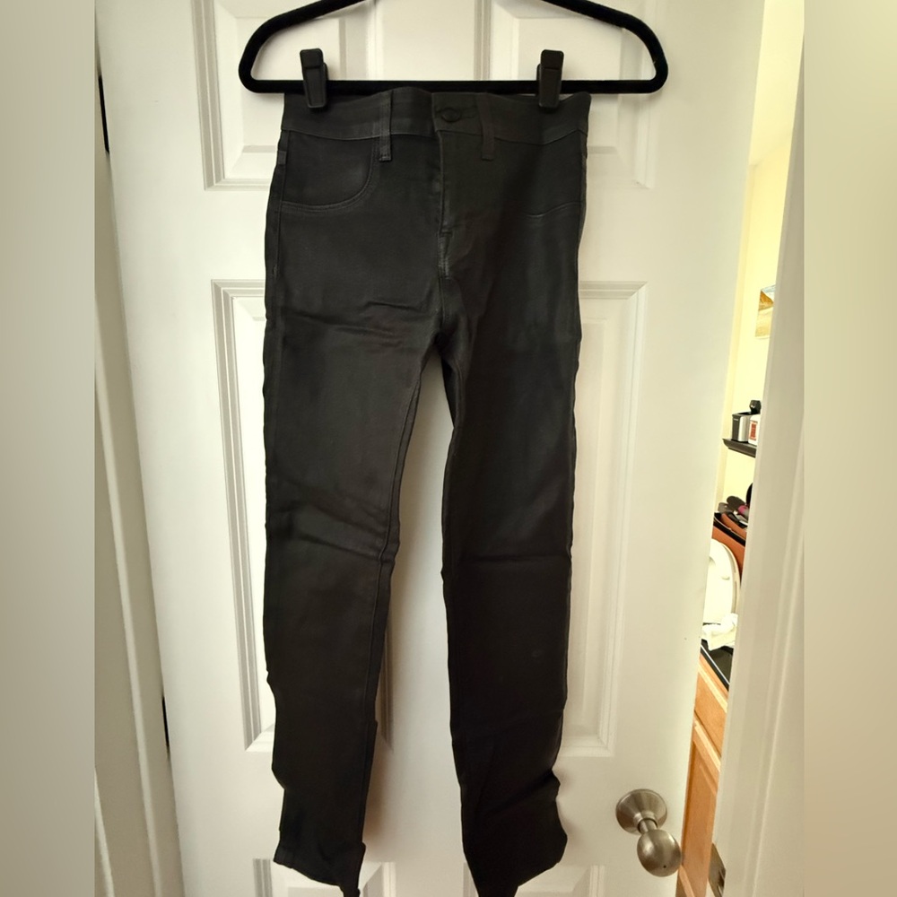 DSTLD waxed black jeans size 25